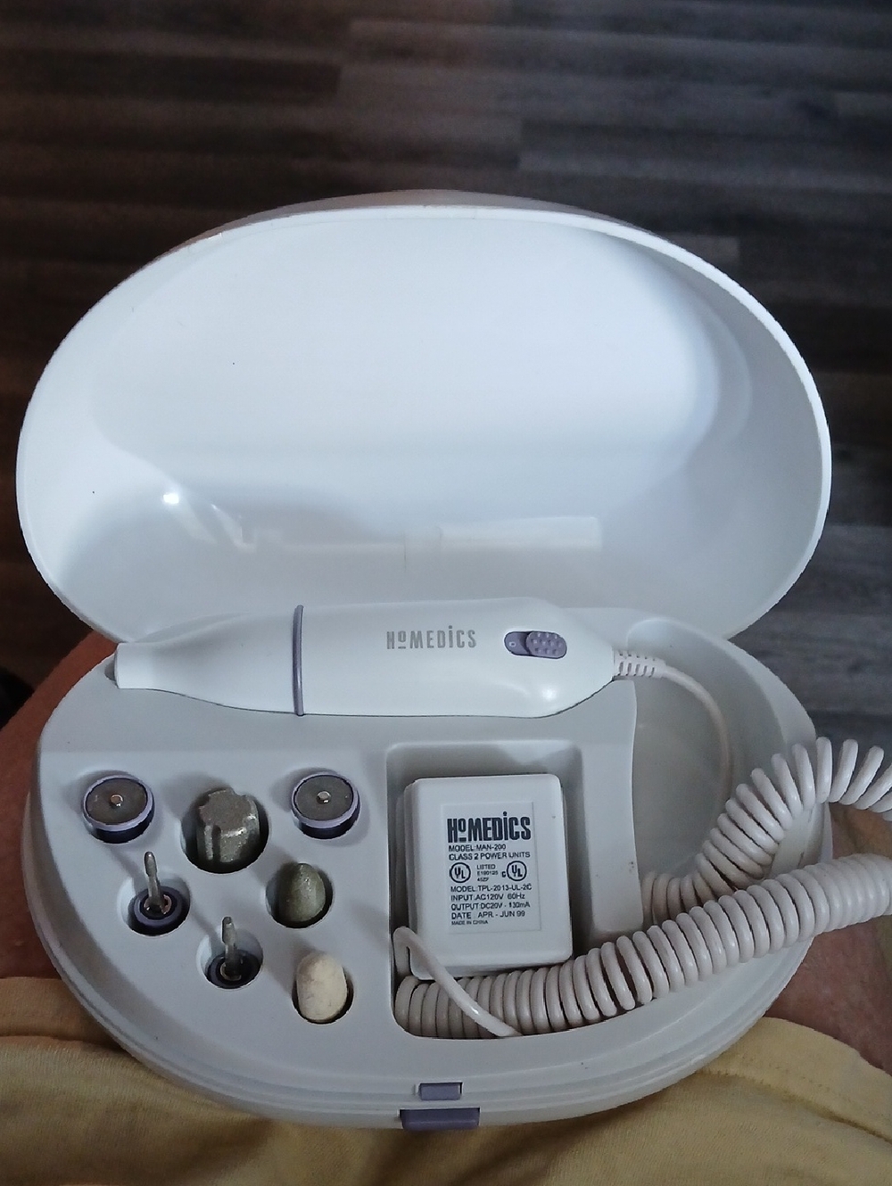 Homedics White Electric Nail Care Kit with Multiple Attachments